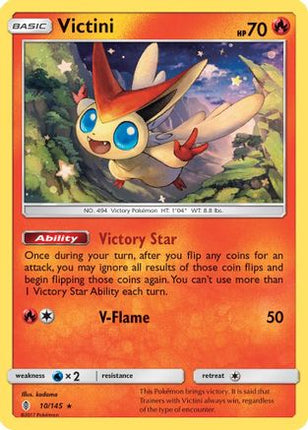Victini - 10/145 [SM - Guardians Rising] Reverse Holofoil