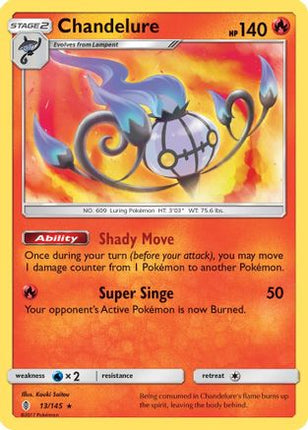 Chandelure - 13/145 [SM - Guardians Rising] Reverse Holofoil
