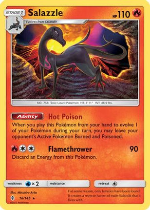 Salazzle - 16/145 [SM - Guardians Rising] Reverse Holofoil
