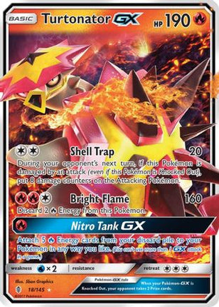 Turtonator GX - 18/145 [SM - Guardians Rising] Holofoil