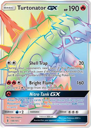 Turtonator GX (Secret) - 148/145 [SM - Guardians Rising] Holofoil