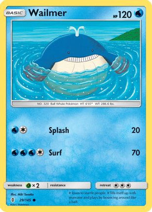 Wailmer - 29/145 [SM - Guardians Rising] Reverse Holofoil