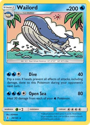 Wailord - 30/145 [SM - Guardians Rising]