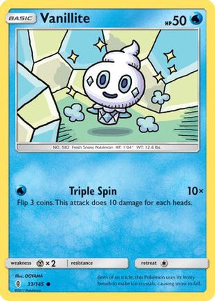 Vanillite - 33/145 [SM - Guardians Rising]