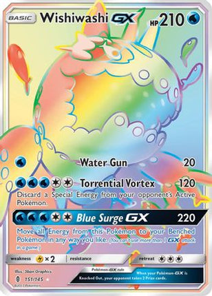 Wishiwashi GX (Secret) - 151/145 [SM - Guardians Rising] Holofoil
