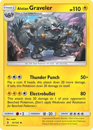 Alolan Graveler - 41/145 [SM - Guardians Rising]