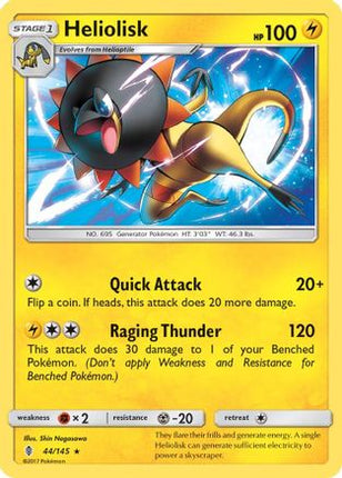 Heliolisk - 44/145 [SM - Guardians Rising] Reverse Holofoil
