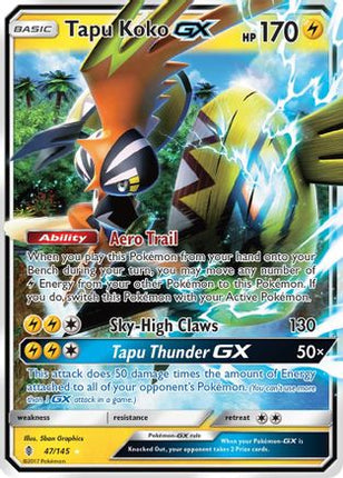 Tapu Koko GX - 47/145 [SM - Guardians Rising] Holofoil