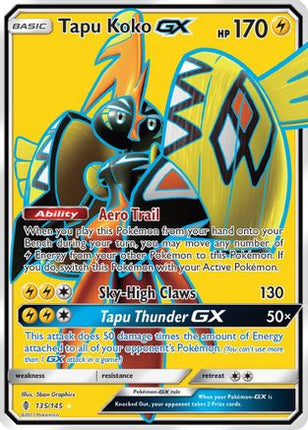 Tapu Koko GX (Full Art) - 135/145 [SM - Guardians Rising] Holofoil