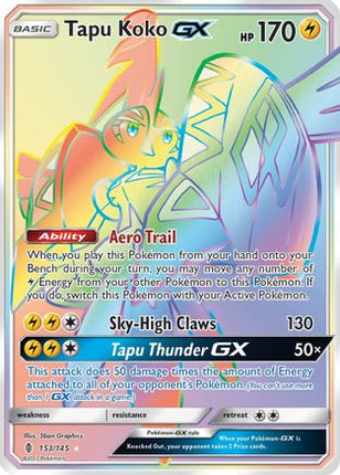 Tapu Koko GX (Secret) - 153/145 [SM - Guardians Rising] Holofoil