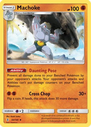 Machoke - 64/145 [SM - Guardians Rising] Reverse Holofoil