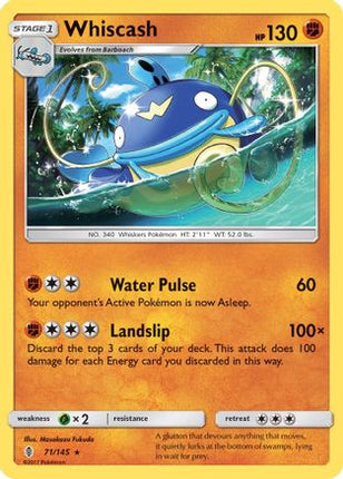 Whiscash - 71/145 [SM - Guardians Rising] Reverse Holofoil