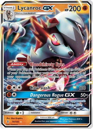 Lycanroc GX - 74/145 [SM - Guardians Rising] Holofoil