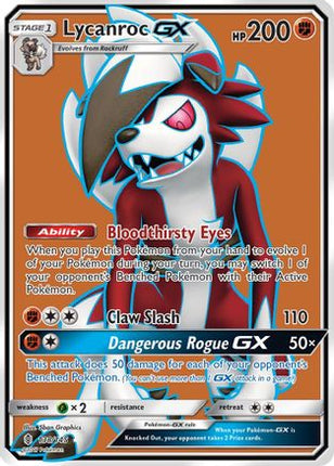 Lycanroc GX (Full Art) - 138/145 [SM - Guardians Rising] Holofoil