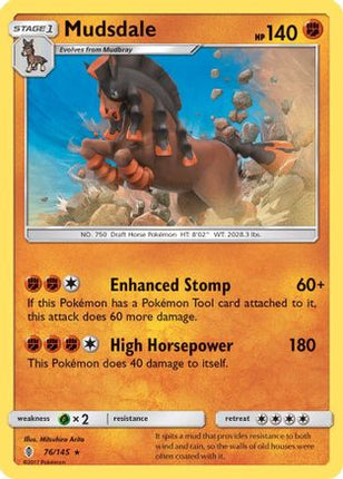Mudsdale - 76/145 [SM - Guardians Rising] Reverse Holofoil