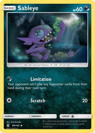 Sableye - 80/145 [SM - Guardians Rising]