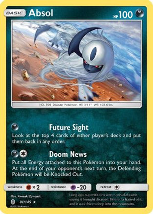 Absol - 81/145 [SM - Guardians Rising] Holofoil