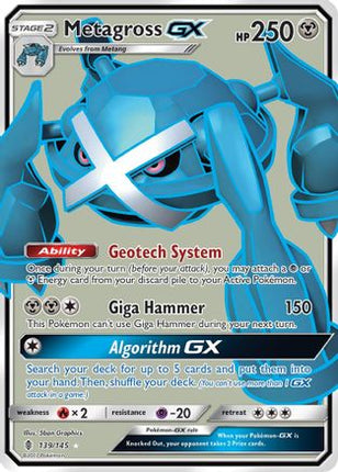 Metagross GX (Full Art) - 139/145 [SM - Guardians Rising] Holofoil