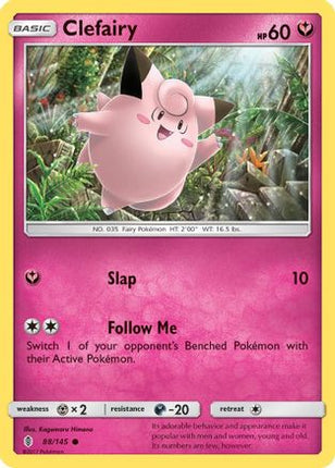 Clefairy - 88/145 [SM - Guardians Rising] Reverse Holofoil