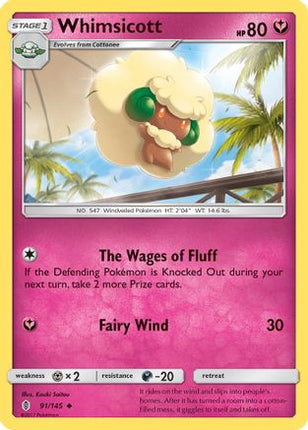 Whimsicott - 91/145 [SM - Guardians Rising]
