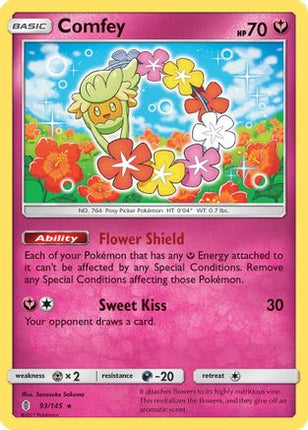 Comfey - 93/145 [SM - Guardians Rising] Reverse Holofoil