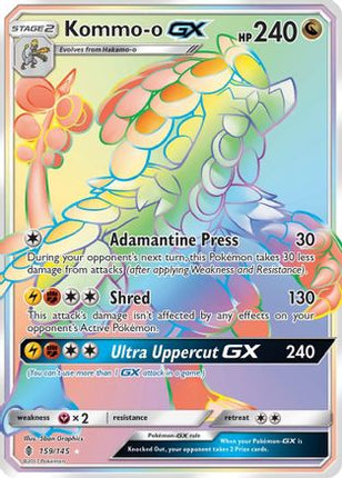 Kommo-o GX (Secret) - 159/145 [SM - Guardians Rising] Holofoil