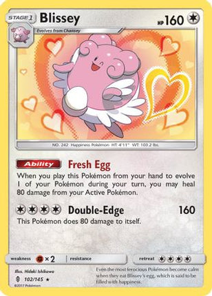 Blissey - 102/145 [SM - Guardians Rising] Holofoil