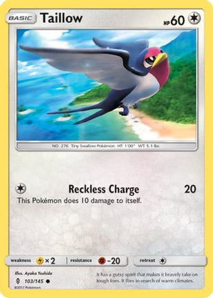 Taillow - 103/145 [SM - Guardians Rising]