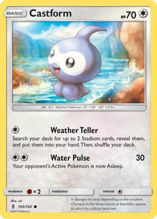 Castform - 105/145 [SM - Guardians Rising] Reverse Holofoil