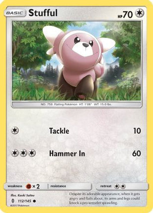 Stufful - 112/145 [SM - Guardians Rising] Reverse Holofoil