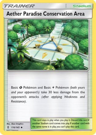 Aether Paradise Conservation Area - 116/145 [SM - Guardians Rising] Reverse Holofoil