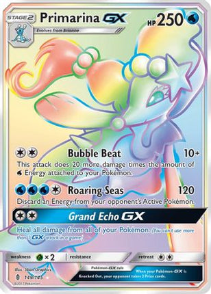 Primarina GX (Secret) - 149/145 [SM - Guardians Rising] Holofoil