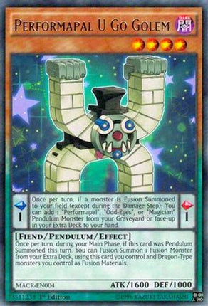 Performapal U Go Golem (Rare) [MACR-EN004] 1st Edition