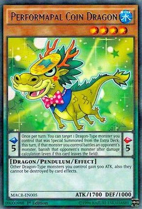 Performapal Coin Dragon (Rare) [MACR-EN005] Unlimited