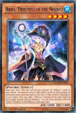 Ariel, Priestess of the Nekroz (Rare) [MACR-EN031] 1st Edition