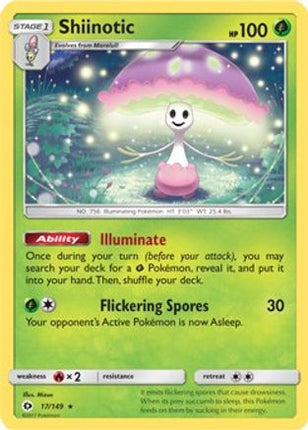 Shiinotic - 17/149 (SM Base Set) [Deck Exclusives]