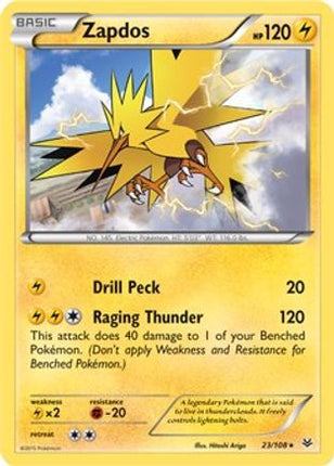 Zapdos - 23/108 (XY Roaring Skies) [Deck Exclusives] Holofoil