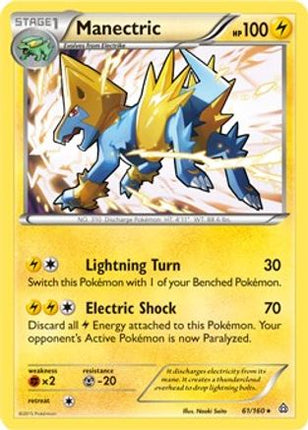 Manectric - 61/160 (XY Primal Clash) [Deck Exclusives]