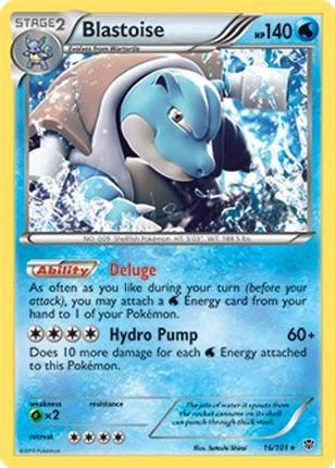 Blastoise - 16/101 (BW Plasma Blast) [Deck Exclusives]