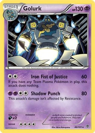 Golurk - 46/101 (BW Plasma Blast) [Deck Exclusives]