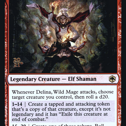 Delina, Wild Mage [Adventures in the Forgotten Realms Promos] Prerelease Foil