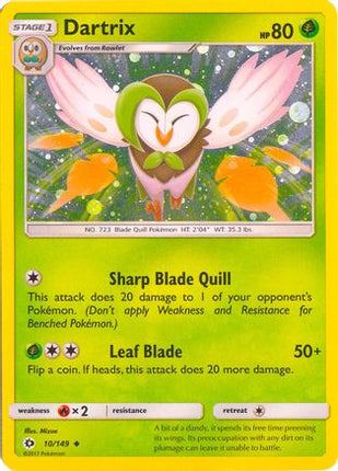 Dartrix - 10/149 (Cosmos Holo) [Blister Exclusives] Holofoil