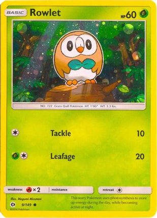 Rowlet - 9/149 (Cosmos Holo) [Miscellaneous Cards & Products] Holofoil