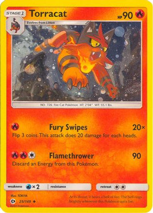 Torracat - 25/149 (Cosmos Holo) [League & Championship Cards] Holofoil