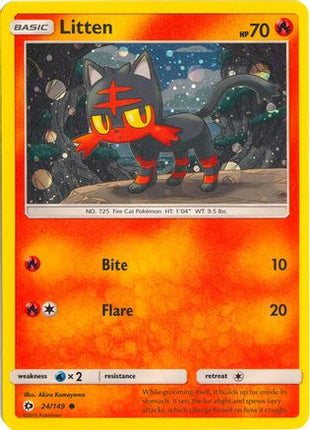Litten - 24/149 (Cosmos Holo) [Miscellaneous Cards & Products] Holofoil