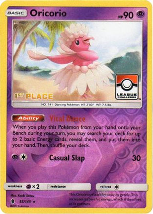 Oricorio - 55/145 (League Challenge) [1st Place] [League & Championship Cards] Reverse Holofoil