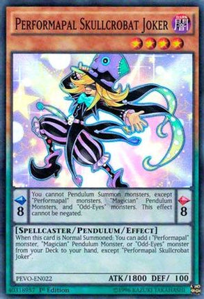 Performapal Skullcrobat Joker [PEVO-EN022] Super Rare