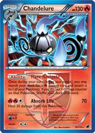 Chandelure - 16/116 (BW Plasma Freeze) [Deck Exclusives]