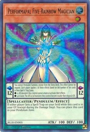 Performapal Five-Rainbow Magician (Ultra Rare) [BLLR-EN005] 1st Edition