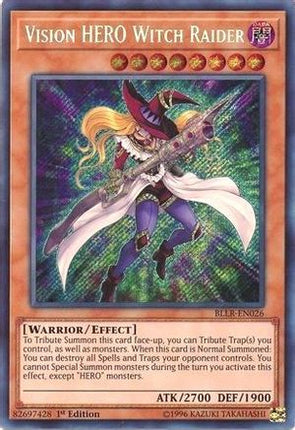 Vision HERO Witch Raider [BLLR-EN026] Secret Rare